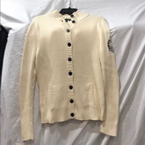 Ralph Lauren Button Turtleneck sweater with crest